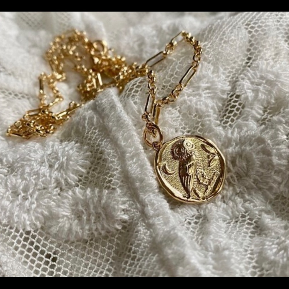 Dainty Athena Owl Necklace